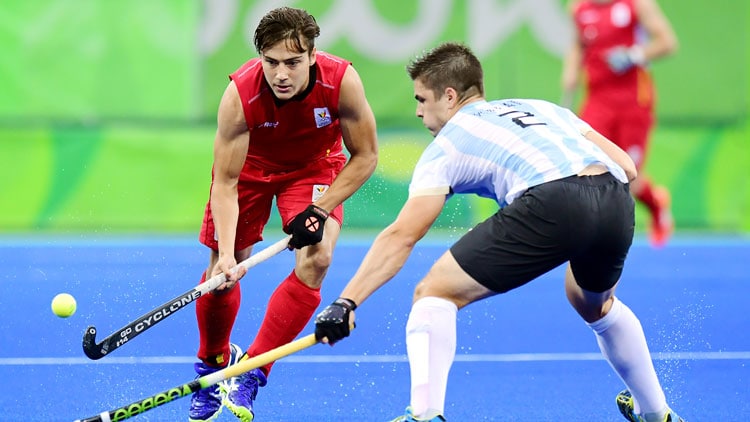 Red Lions in actie tegen Argentinie