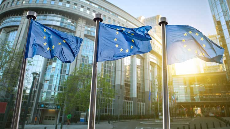 European union in sunshine